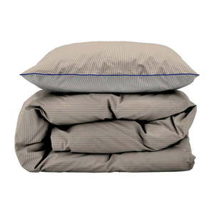 Béžové obliečky na jednolôžko z Bio bavlny 140x200 cm Frame – Södahl vyobraziť