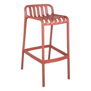 Červená plastová barová stolička (výška sedadla 76 cm) Chanza – Leitmotiv vyobraziť