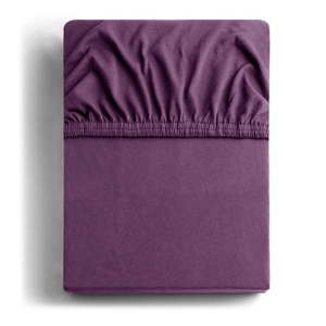 Fialová napínacia plachta jersey 220x200 cm Amber – Restilo vyobraziť