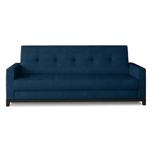 Modrá zamatová rozkladacia/s úložným priestorom pohovka 216 cm Selene – ELTAP vyobraziť