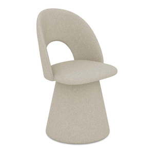 Béžové čalúnené jedálenské kreslo Kalo – Makamii vyobraziť