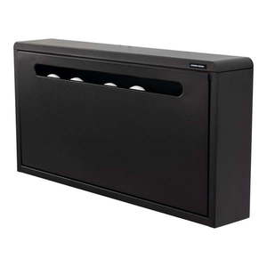 Čierna kovová výklopná/závesná skrinka na topánky 75x38x13 cm Mario – Spinder Design vyobraziť