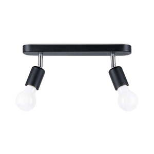 Čierne kovové stropné svietidlo ø 6 cm Brando – Sollux vyobraziť