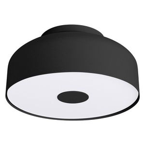 Čierne stropné svietidlo ø 30 cm Blacko – Sollux vyobraziť