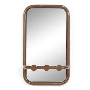 Tmavohnedý kovový vešiakový panel 35x60x11 cm Retro – Spinder Design vyobraziť