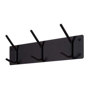 Čierny kovový nástenný vešiak 40 cm Fusion – Spinder Design vyobraziť