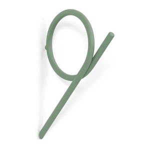 Sivozelený nástenný oceľový háčik Tuba M – Spinder Design vyobraziť