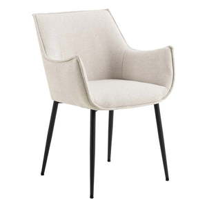 Krémovobiele čalúnené jedálenské kreslo Bonita – Actona vyobraziť