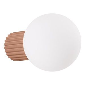 Svetlohnedé nástenné svietidlo ø 12 cm Orbital – Sollux vyobraziť