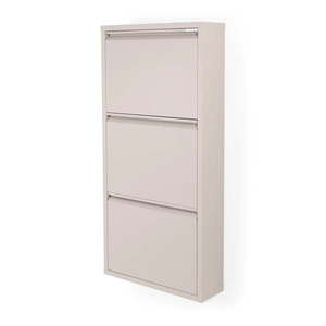 Taupe kovová výklopná skrinka na topánky 50x103x15 cm Billy – Spinder Design vyobraziť