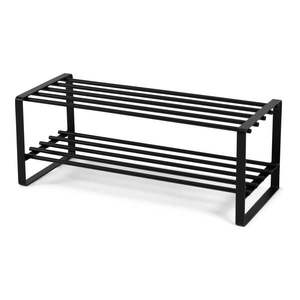 Čierna kovová skrinka na topánky 70x29x27 cm Rex – Spinder Design vyobraziť