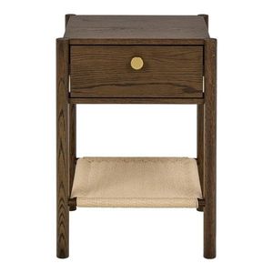 Nočný stolík v dekore duba v tmavo prírodnej farbe Monfort – Actona vyobraziť