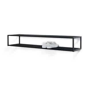 Čierna kovová závesná skrinka na topánky 118x20, 5x30, 5 cm School – Spinder Design vyobraziť