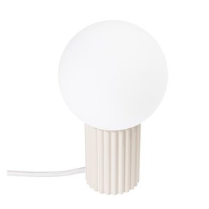 Krémová stolová lampa so skleneným tienidlom (výška 19 cm) Orbital – Sollux vyobraziť