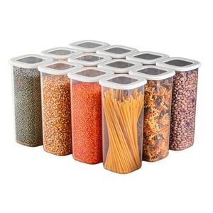 Plastové dózy v súprave 12 ks na potraviny Fresco – Hermia vyobraziť