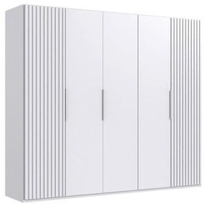 MID.YOU SKRIŇA S OTOČNÝMI DVERAMI, biela, 250/216/58 cm vyobraziť