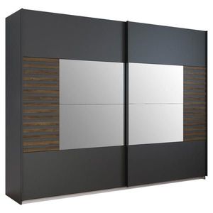 Rauch Möbel ŠAT. SKRIŇA S POSUV. DVERAMI, tmavosivá, tmavý dub, 271/210/62 cm vyobraziť