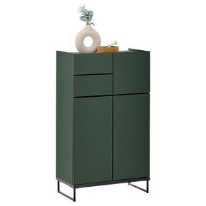 MID.YOU STREDNE VYSOKÁ SKRINKA, zelená, čierna, 60/102/31 cm vyobraziť