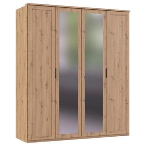 MID.YOU SKRIŇA S OTOČNÝMI DVERAMI, dub artisan, 180/210/58 cm vyobraziť