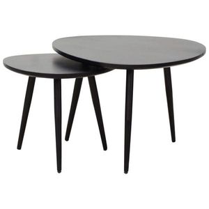 Carryhome SADA KONFERENČNÝCH STOLÍKOV, čierna, drevo, kov, 74/68/45 cm vyobraziť