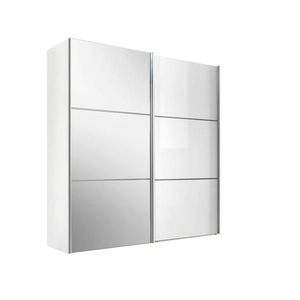 Moderano ŠAT. SKRIŇA S POSUV. DVERAMI, biela, 200/222/68 cm vyobraziť