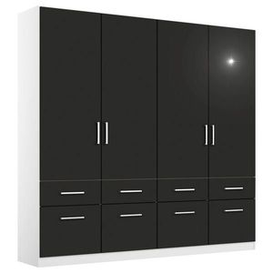 Rauch Möbel SKRIŇA S OTOČNÝMI DVERAMI, sivá, biela, 181/197/54 cm vyobraziť