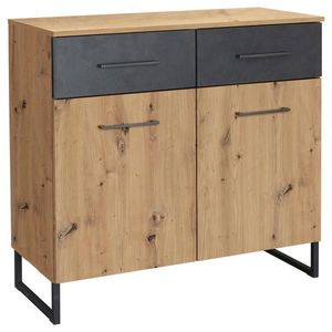 Rauch Möbel KOMODA, antracitová, grafitová, dub artisan, 93/92/44 cm vyobraziť