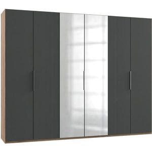 MID.YOU SKRIŇA S OTOČNÝMI DVERAMI, grafitová, farba duba, 300/236/58 cm vyobraziť