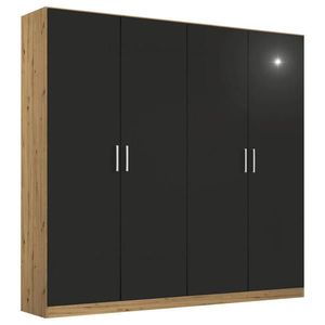 Rauch Möbel SKRIŇA S OTOČNÝMI DVERAMI, sivá, dub artisan, 181/210/54 cm vyobraziť