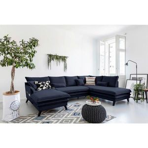 P & B SEDACIA SÚPRAVA, textil, tmavomodrá vyobraziť