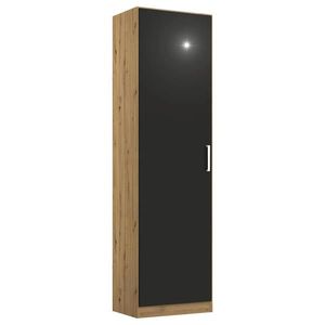 Rauch Möbel SKRIŇA S OTOČNÝMI DVERAMI, sivá, dub artisan, 47/197/54 cm vyobraziť