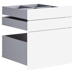 Hom`in SADA ZÁSUVIEK, biela s vysokým leskom, 45, 3/50, 3/46, 8 cm vyobraziť