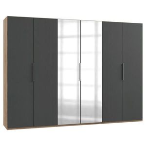 MID.YOU SKRIŇA S OTOČNÝMI DVERAMI, grafitová, farba duba, 300/216/58 cm vyobraziť