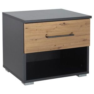 Rauch Möbel NOČNÝ STOLÍK, tmavosivá, dub artisan, 40/36/40 cm vyobraziť