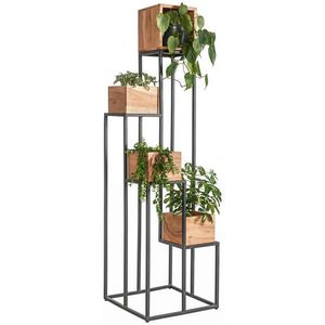 Ambia Home STOJAN NA KVETY, akácia, čierna, farba akácie vyobraziť