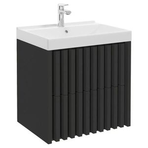 MID.YOU SKRINKA S UMÝVADLOM, čierna, čierna, 61 cm vyobraziť