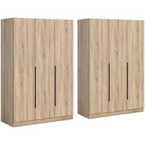 MID.YOU SKRIŇA S OTOČNÝMI DVERAMI, dub sonoma, 240/181/52 cm vyobraziť