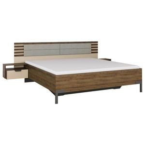 Rauch Möbel ZOSTAVA S POSTEĽOU, 180/200 cm, šampanská, tmavý dub vyobraziť