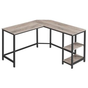 Boxxx ROHOVÝ PÍSACÍ STÔL, čierna, sivý dub, 138/138/76 cm vyobraziť