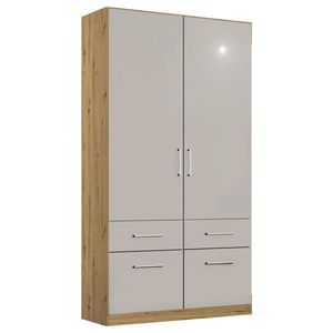 Rauch Möbel SKRIŇA S OTOČNÝMI DVERAMI, svetlosivá, dub artisan, 91/210/54 cm vyobraziť
