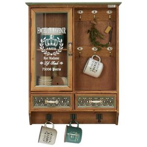 Ambia Home ZÁVESNÁ VITRÍNA, prírodná farba, 53, 5/69, 5/18, 5 cm vyobraziť