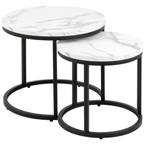 MID.YOU KONFERENČNÝ STOLÍK, čierna, biela, kov, kompozitné drevo, 45/40/45 cm vyobraziť