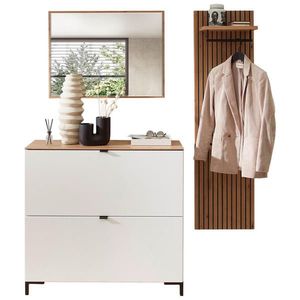 Voleo PREDSIEŇOVÝ NÁBYTOK, biela, dub artisan, 155/188/37 cm vyobraziť