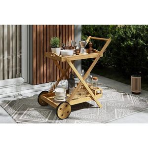 Ambia Garden ZÁHRADNÝ SERVÍROVACÍ VOZÍK, drevo, 85/90/53 cm vyobraziť