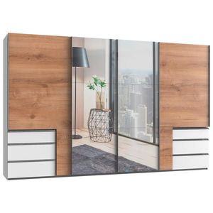 MID.YOU ŠAT. SKRIŇA S POSUV. DVERAMI, biela, farba duba, 350/216/65 cm vyobraziť