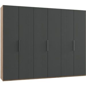 MID.YOU SKRIŇA S OTOČNÝMI DVERAMI, grafitová, farba duba, 300/236/58 cm vyobraziť