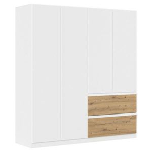 Rauch Möbel SKRIŇA S OTOČNÝMI DVERAMI, biela, dub artisan, 181/197/54 cm vyobraziť