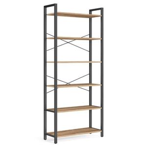 Boxxx REGÁL, čierna, farba vlašského orecha, oceľ, 80/186/30 cm vyobraziť