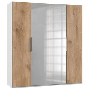 MID.YOU SKRIŇA S OTOČNÝMI DVERAMI, biela, farba duba, 200/216/58 cm vyobraziť