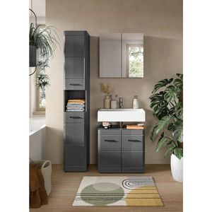 MID.YOU KÚPEĽŇA sivá, sivá farba s vysokým leskom vyobraziť